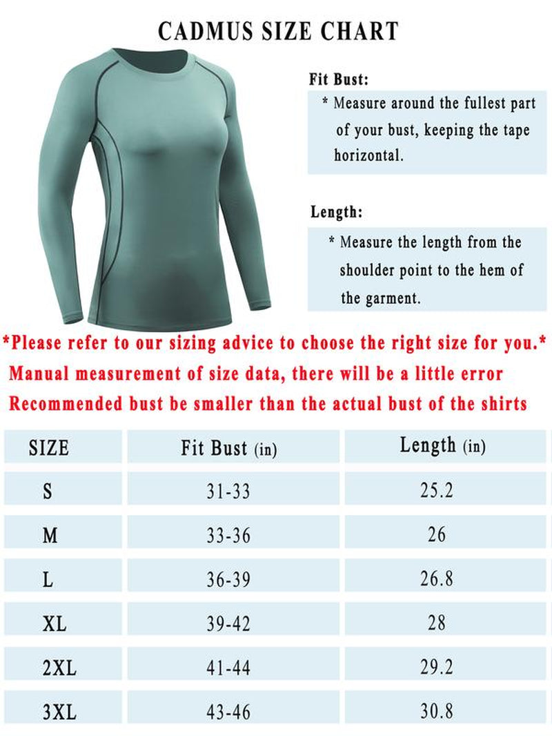 CADMUS Outdoorfun Women'S Workout Long Sleeve Shirts for Running, Yoga Hiking Shirt