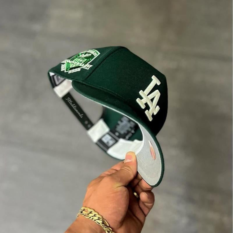 New Era 59FIFTY MLB NY Yankees Fitted Hat for Men & LA Dodgers Black Fitted Hat for Women | Modern Unisex Streetwear Fashion Adjustable Snapback Limited Edition Gorras Sombreros Collector