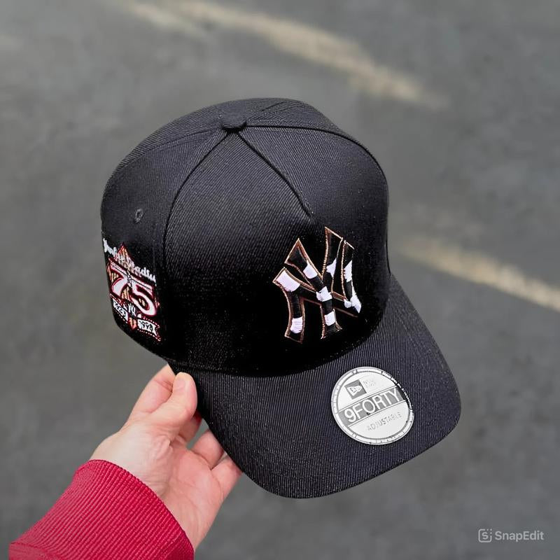 New Era 59FIFTY MLB NY Yankees Fitted Hat for Men & LA Dodgers Black Fitted Hat for Women | Modern Unisex Streetwear Fashion Adjustable Snapback Limited Edition Gorras Sombreros Collector