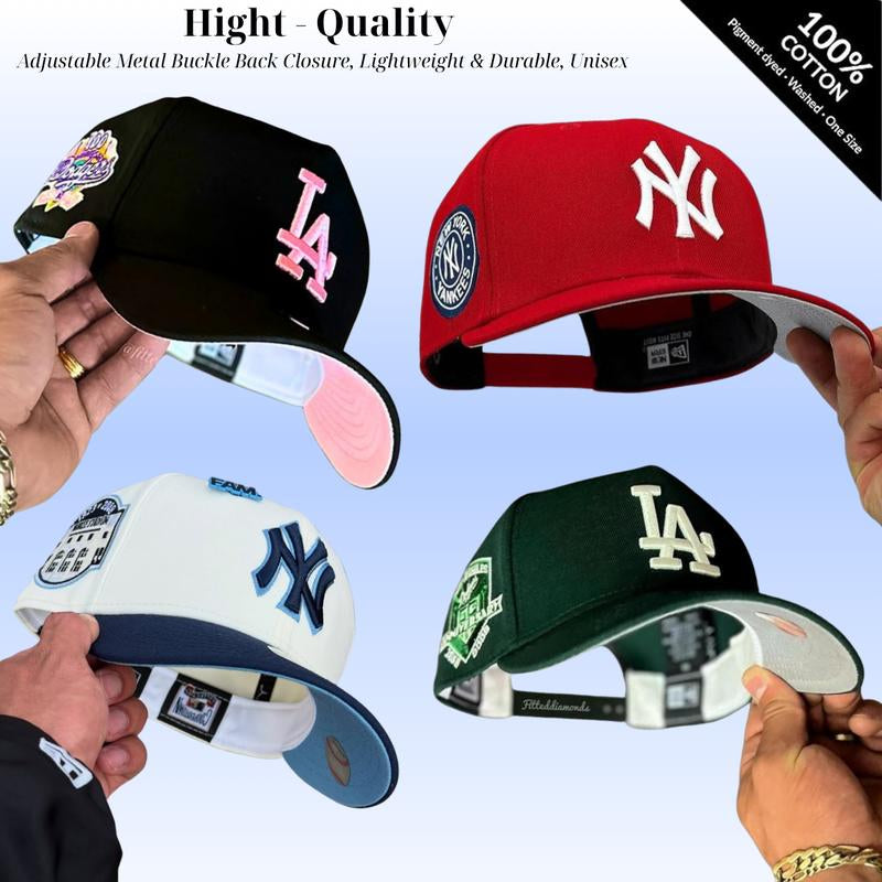 MLB New Era Yankees LA Dodgers Baseball Caps 2025 – 59FIFTY Fitted / 9FIFTY Snapback Hats, Premium Streetwear Aesthetic, Unisex Urban Outfit, Modern Sport Fashion, City Lifestyle Style, Trendy Gorras for Fans