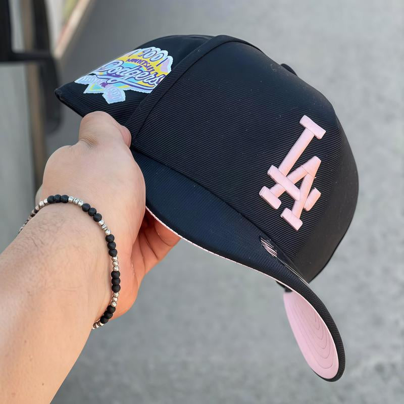 New Era 59FIFTY MLB NY Yankees Fitted Hat for Men & LA Dodgers Black Fitted Hat for Women | Modern Unisex Streetwear Fashion Adjustable Snapback Limited Edition Gorras Sombreros Collector