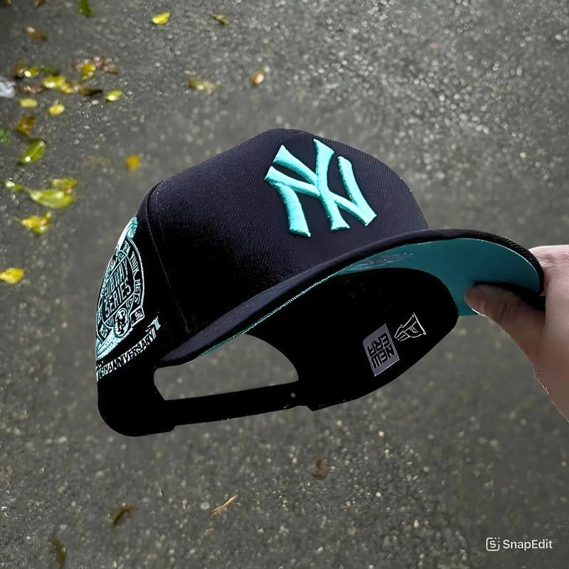 New Era 59FIFTY MLB NY Yankees Fitted Hat for Men & LA Dodgers Black Fitted Hat for Women | Modern Unisex Streetwear Fashion Adjustable Snapback Limited Edition Gorras Sombreros Collector