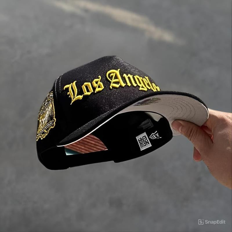 New Era 59FIFTY MLB NY Yankees Fitted Hat for Men & LA Dodgers Black Fitted Hat for Women | Modern Unisex Streetwear Fashion Adjustable Snapback Limited Edition Gorras Sombreros Collector