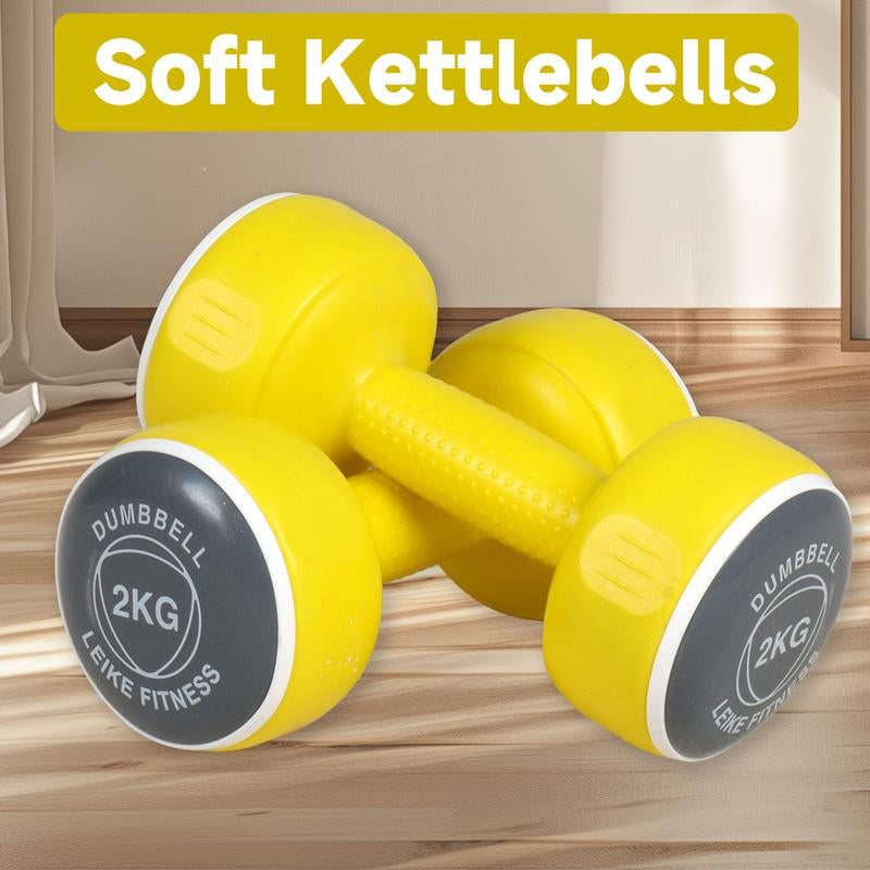 Dumbbell Women'S Fitness Equipment for Home Use, Slim Belly Barbell, Kettlebells, Children, Teenagers, Girls, Small Dumbbells, 3KG, One Pair